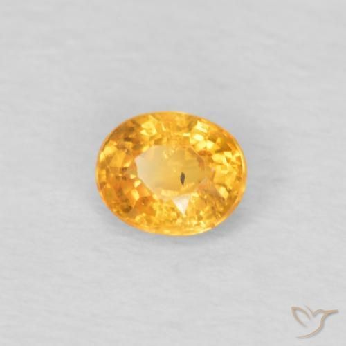 Hilo de espesartita Dorado naranja natural de 0.25 ct, Ovalada, VS