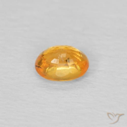 Hilo de espesartita Dorado naranja natural de 0.25 ct, Ovalada, VS