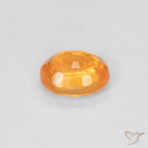 Hilo de espesartita Naranja intenso natural de 0.43 ct, Ovalada, VS
