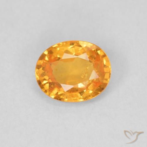 0.47ct Natural Naranja claro Hilo de espesartita, Ovalada, VS