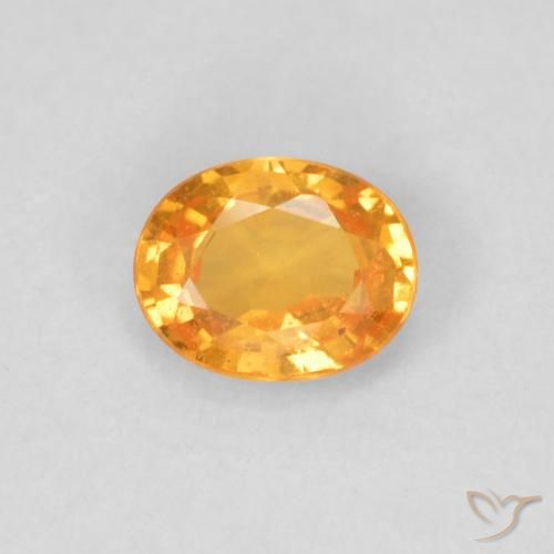 0.40ct Natural Naranja miel Hilo de espesartita, Ovalada, VS