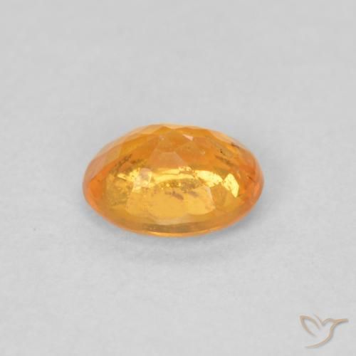 Hilo de espesartita Naranja intenso natural de 0.48 ct, Ovalada, VS-SI