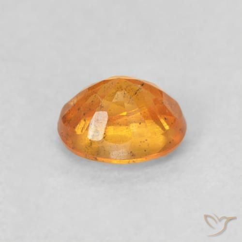 Hilo de espesartita Naranja medio natural de 0.59 ct, Ovalada, VS