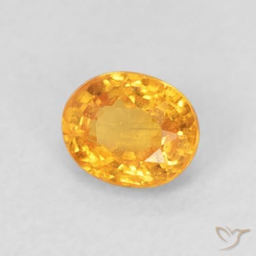 Hilo de espesartita Naranja medio natural de 0.57 ct, Ovalada, VS