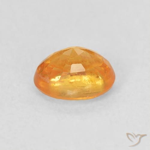 Hilo de espesartita Naranja medio natural de 0.57 ct, Ovalada, VS