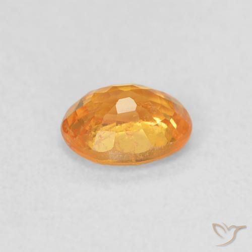 Hilo de espesartita Dorado naranja natural de 0.43 ct, Ovalada, VS