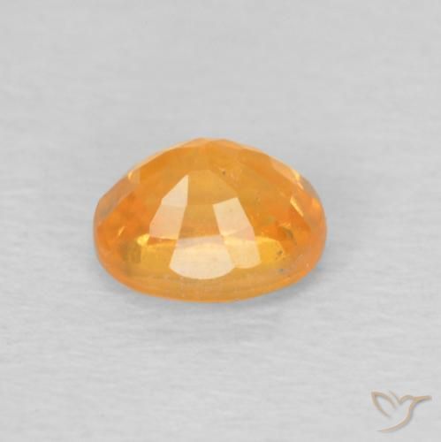 Hilo de espesartita Dorado naranja natural de 0.61 ct, Ovalada, VS