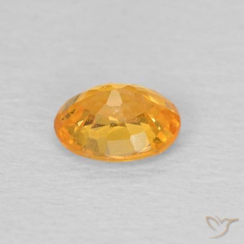 Hilo de espesartita Dorado naranja natural de 0.43 ct, Ovalada, VS