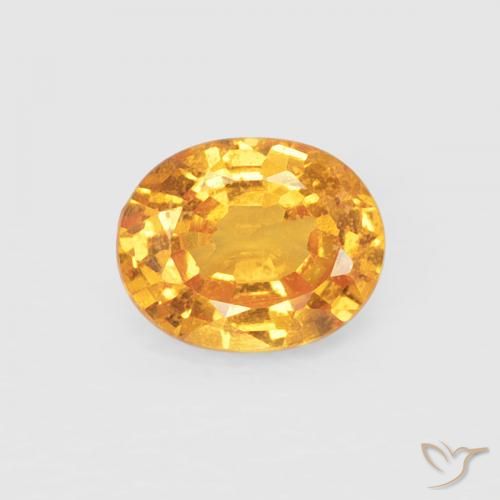 0.47ct Natural Naranja medio Hilo de espesartita, Ovalada, VS