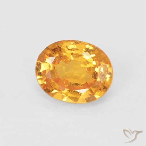 Hilo de espesartita Naranja medio natural de 0.47 ct, Ovalada, VS