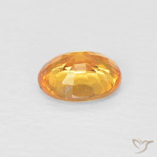 Hilo de espesartita Naranja medio natural de 0.47 ct, Ovalada, VS