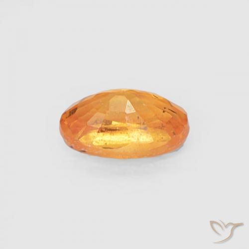 Hilo de espesartita Naranja albaricoque natural de 0.37 ct, Ovalada, VS