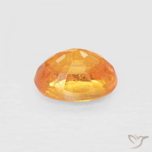 Hilo de espesartita Naranja albaricoque natural de 0.57 ct, Ovalada, VS