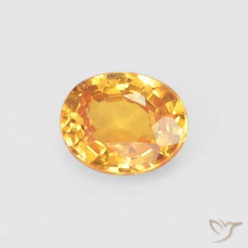 Hilo de espesartita Dorado naranja natural de 0.45 ct, Ovalada, VS