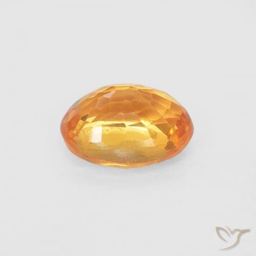 Hilo de espesartita Dorado naranja natural de 0.45 ct, Ovalada, VS