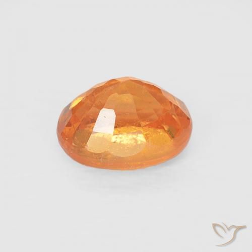Hilo de espesartita Naranja medio natural de 0.58 ct, Ovalada, VS
