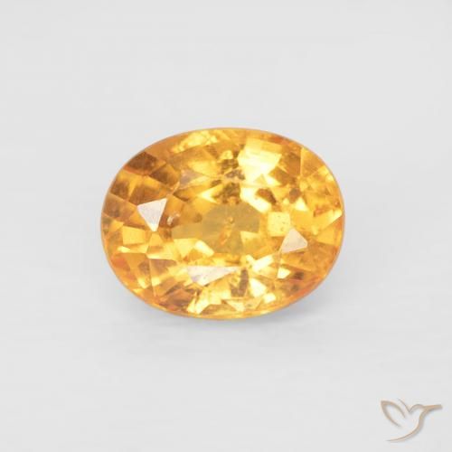 0.54ct Natural Naranja medio Hilo de espesartita, Ovalada, VS