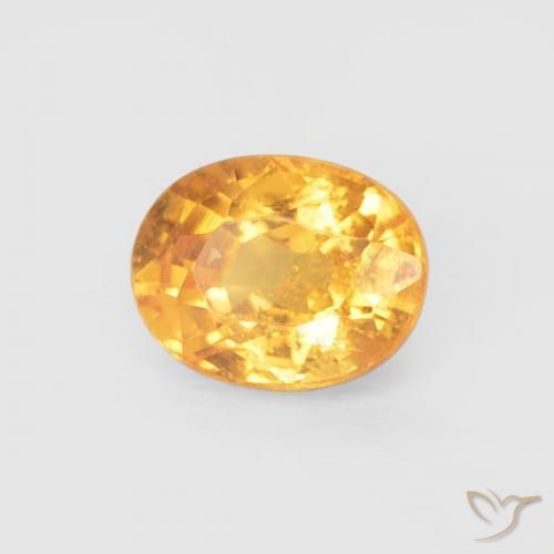 Hilo de espesartita Naranja medio natural de 0.54 ct, Ovalada, VS