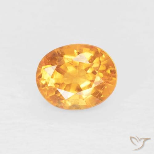 0.50ct Natural Naranja medio Hilo de espesartita, Ovalada, VS