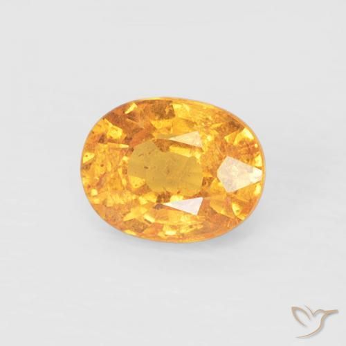 Hilo de espesartita Naranja medio natural de 0.54 ct, Ovalada, VS