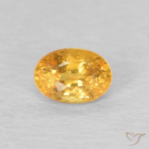 0.22ct Natural Dorado claro Hilo de espesartita, Ovalada, VS