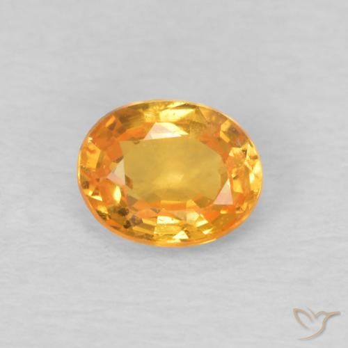 0.45ct Natural Naranja albaricoque Hilo de espesartita, Ovalada, VS