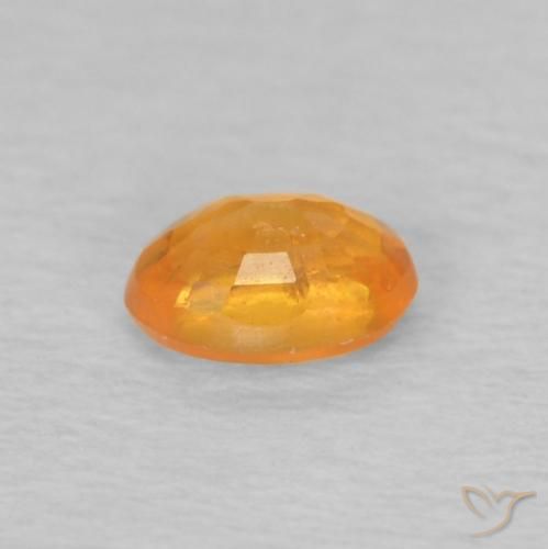 Hilo de espesartita Naranja miel natural de 0.24 ct, Ovalada, VS