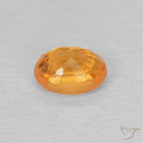Hilo de espesartita Naranja intenso natural de 0.50 ct, Ovalada, VS