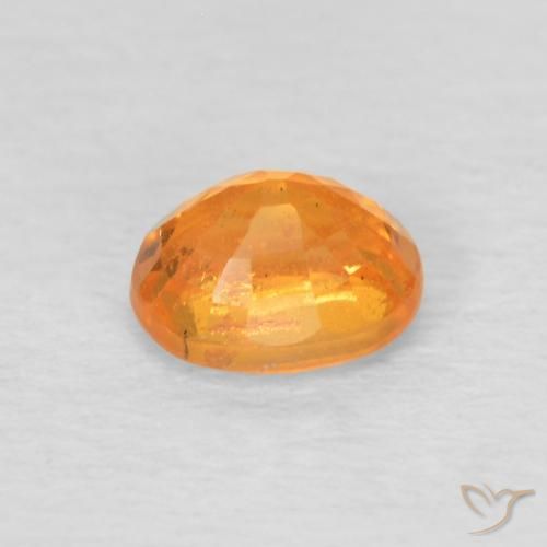 Hilo de espesartita Naranja claro natural de 0.58 ct, Ovalada, VS-SI