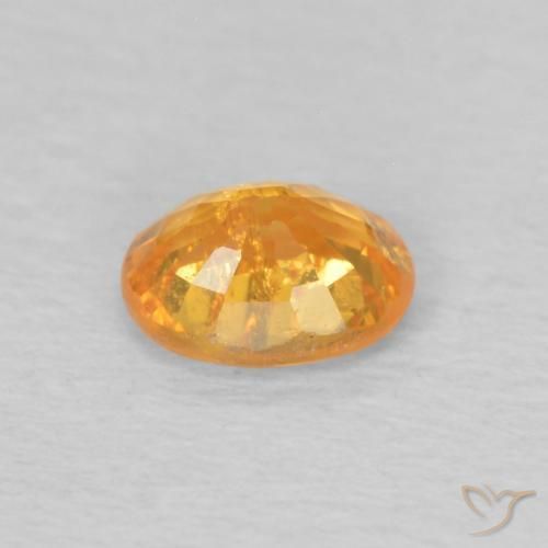 Hilo de espesartita Naranja medio natural de 0.46 ct, Ovalada, VS-SI