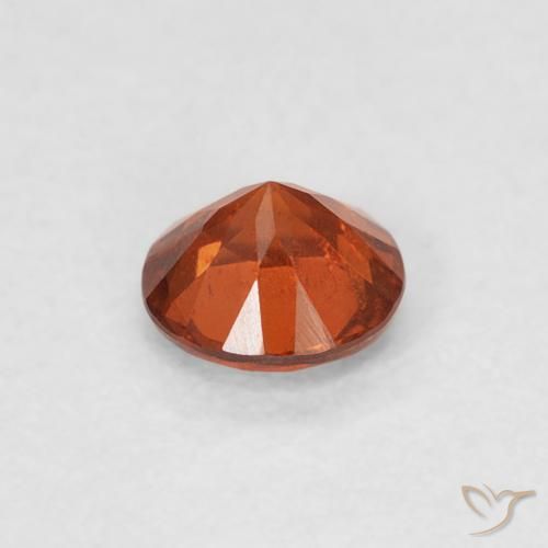 Hilo de espesartita Naranja fuego natural de 0.39 ct, Redondo, SI