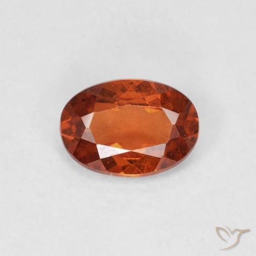 0.66ct Natural Naranja fuego Hilo de espesartita, Ovalada, SI