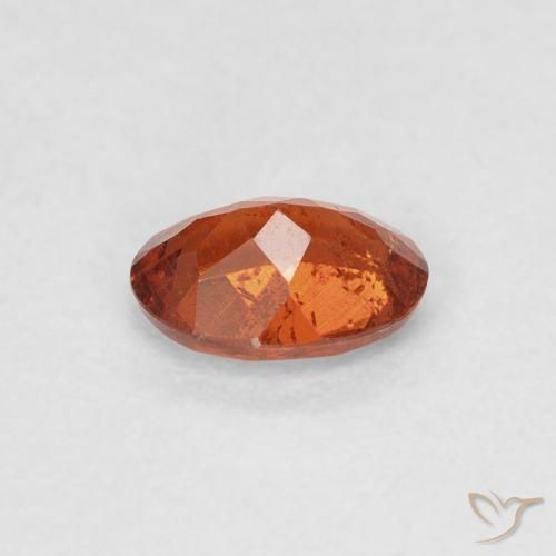 Hilo de espesartita Naranja rojizo natural de 0.64 ct, Ovalada, SI