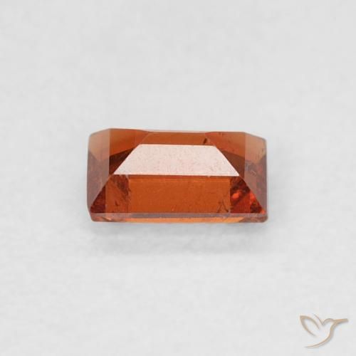 Hilo de espesartita Naranja rojizo natural de 0.30 ct, Corte Baguette, SI
