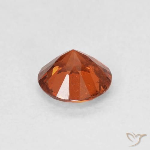 Hilo de espesartita Naranja cálido natural de 0.48 ct, Redondo, SI