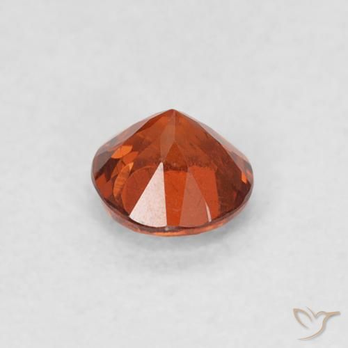 Hilo de espesartita Naranja medio natural de 0.33 ct, Redondo, SI