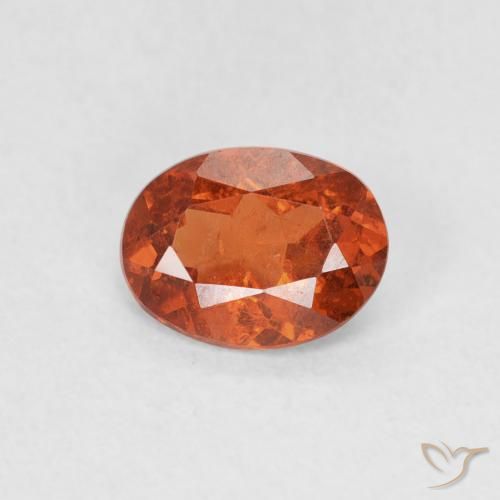 0.82ct Natural Naranja cálido Hilo de espesartita, Ovalada, SI