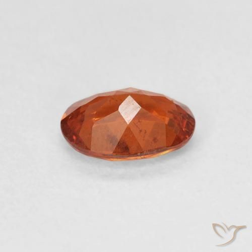 Hilo de espesartita Naranja cálido natural de 0.82 ct, Ovalada, SI