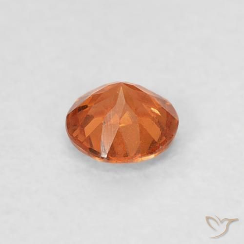 Hilo de espesartita Naranja fuego natural de 0.23 ct, Redondo, SI