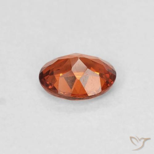 Hilo de espesartita Naranja rojizo natural de 0.36 ct, Ovalada, VS