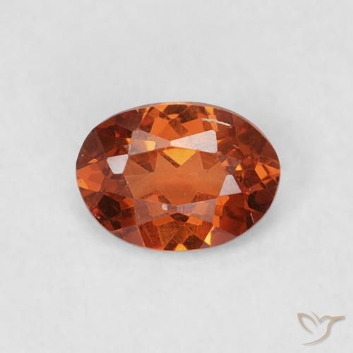 0.39ct Natural Naranja oscuro Hilo de espesartita, Ovalada, SI