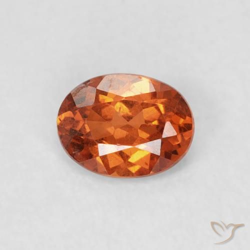 0.39ct Natural Naranja medio Hilo de espesartita, Ovalada, SI