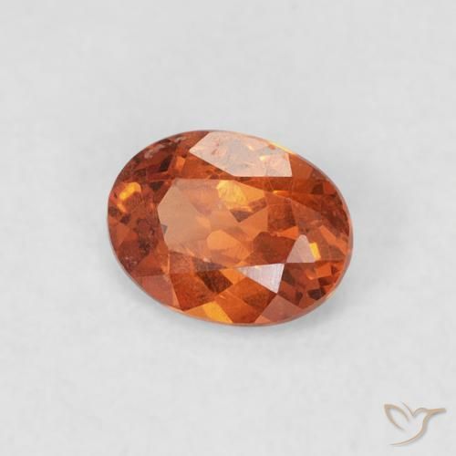 Hilo de espesartita Naranja medio natural de 0.39 ct, Ovalada, SI