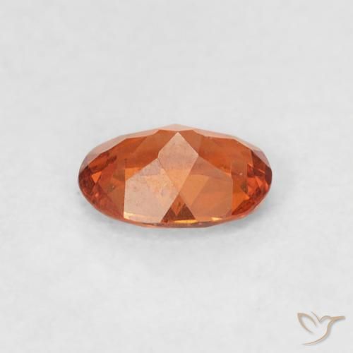 Hilo de espesartita Naranja medio natural de 0.39 ct, Ovalada, SI