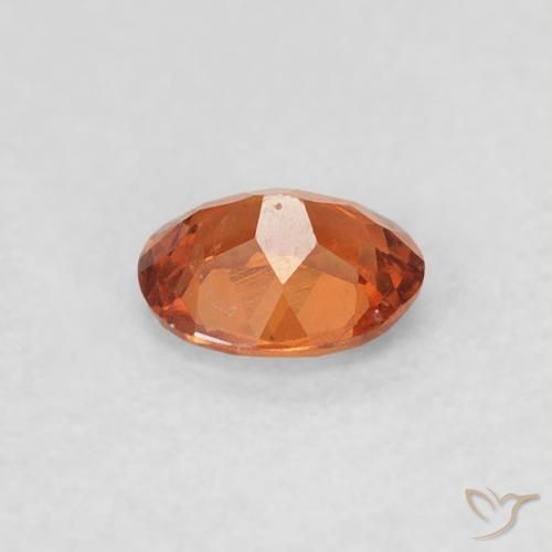 Hilo de espesartita Naranja oscuro natural de 0.25 ct, Ovalada, VS-SI