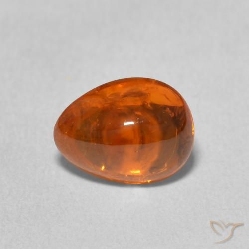 2.39ct Natural Naranja fuego Hilo de espesartita, En forma de pera, Transparente