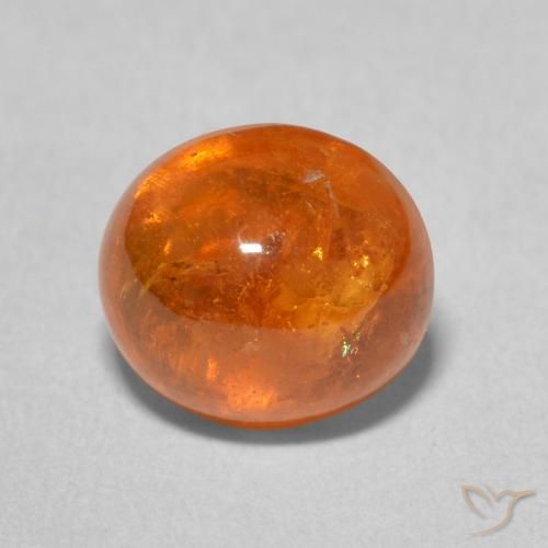 4.57ct Natural Naranja fuego Hilo de espesartita, Ovalada, Transparente