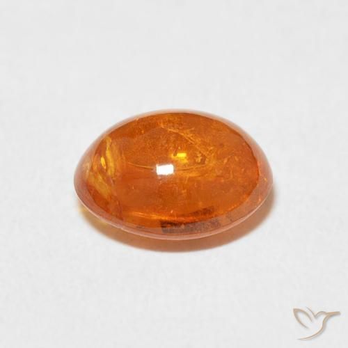 Hilo de espesartita Naranja intenso natural de 3.18 ct, Ovalada, Transparente