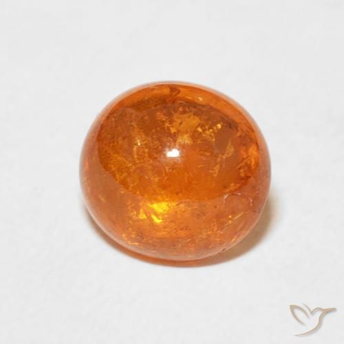 Hilo de espesartita Naranja medio natural de 2.63 ct, Ovalada, Transparente
