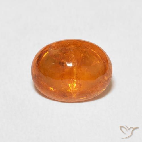 2.20ct Natural Naranja medio Hilo de espesartita, Ovalada, Transparente